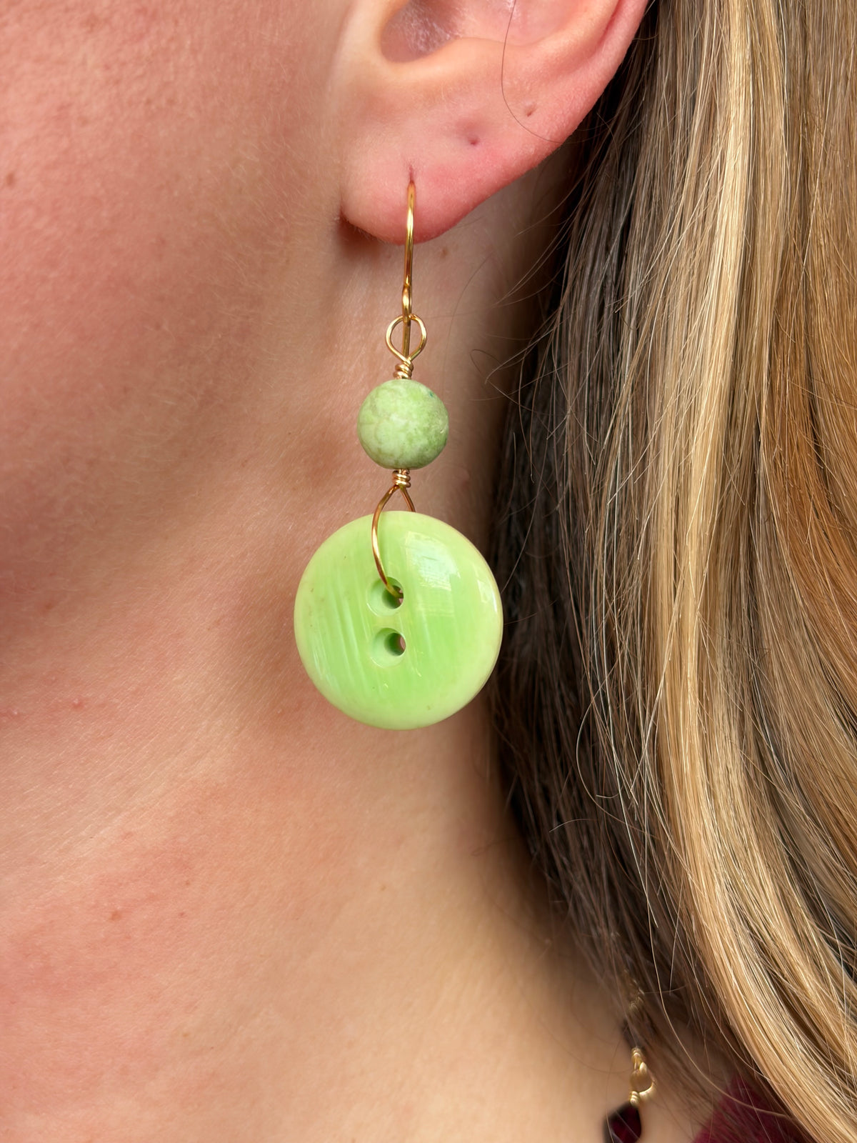 Button Earrings