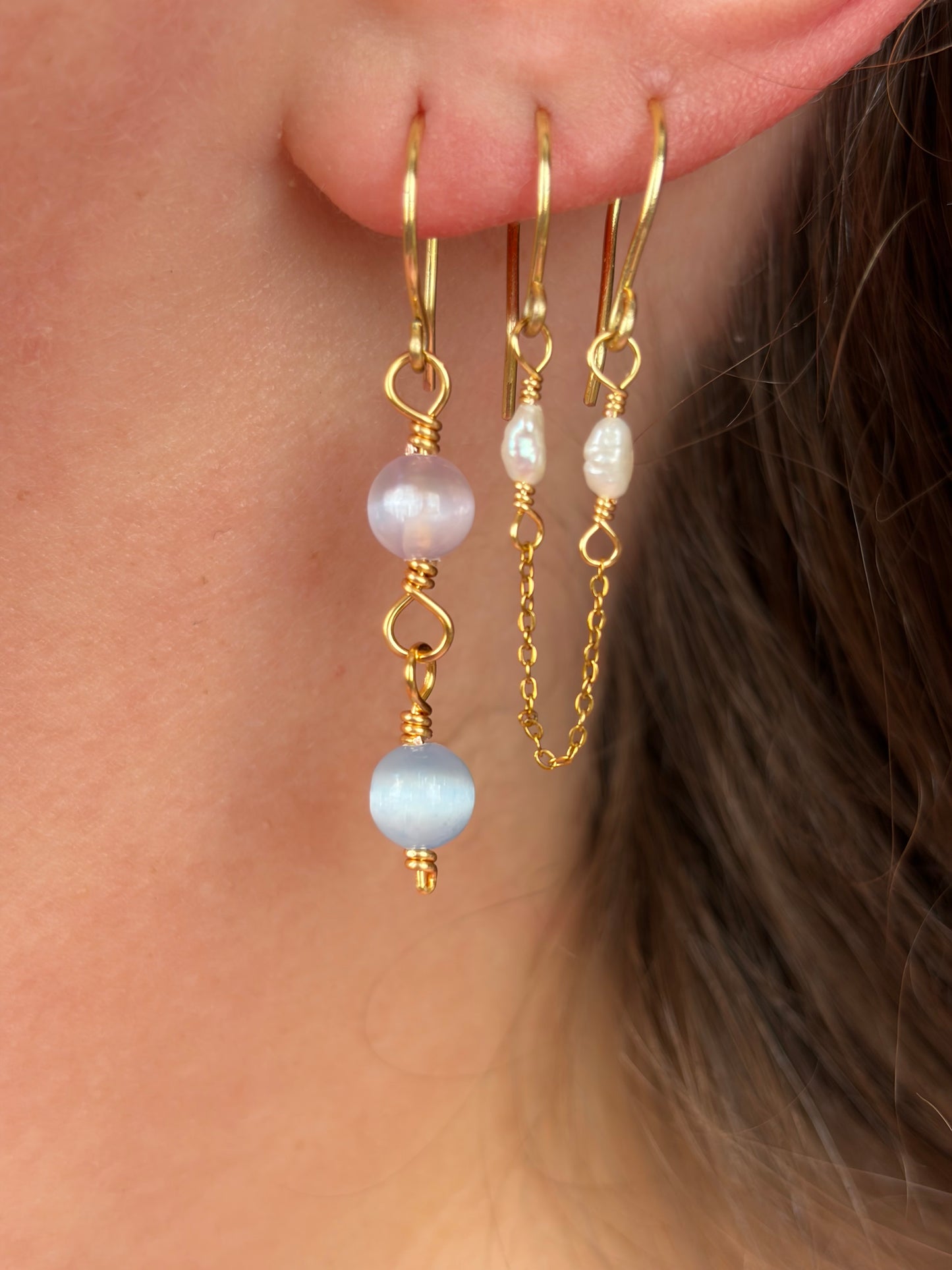 Asymmetrical Rainbow Earrings