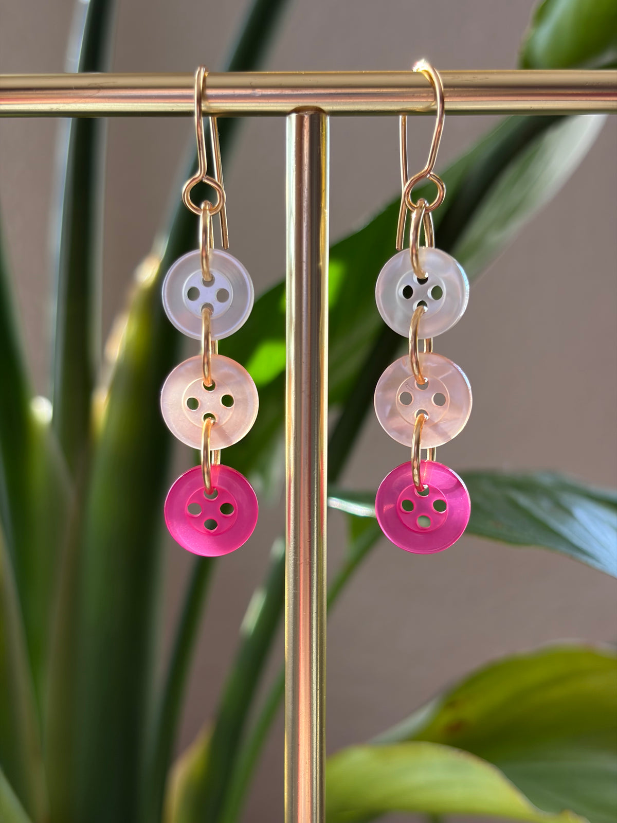 Button Earrings