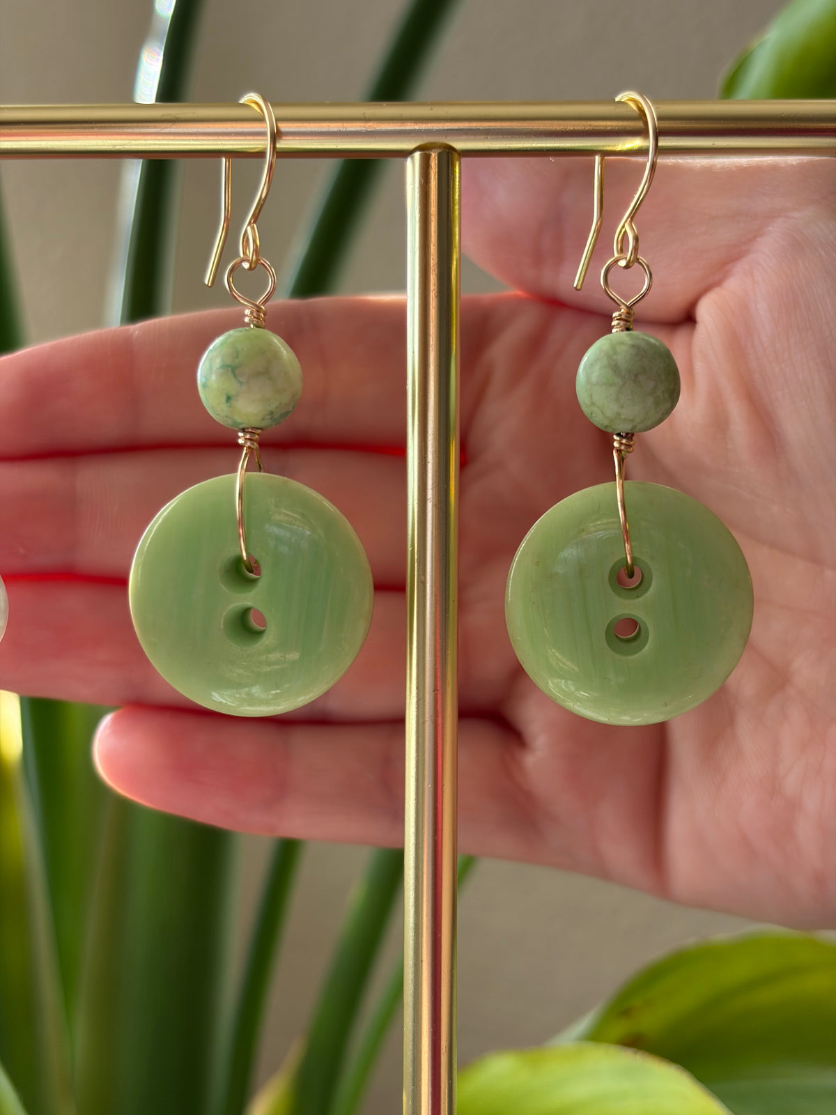 Button Earrings
