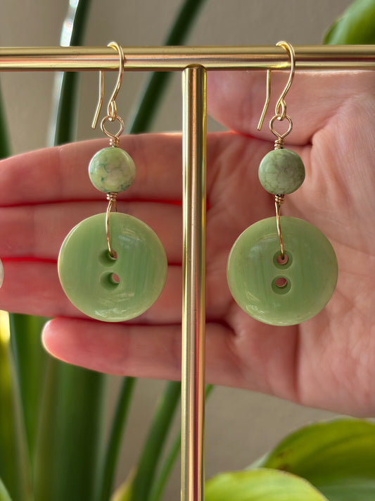 Button Earrings
