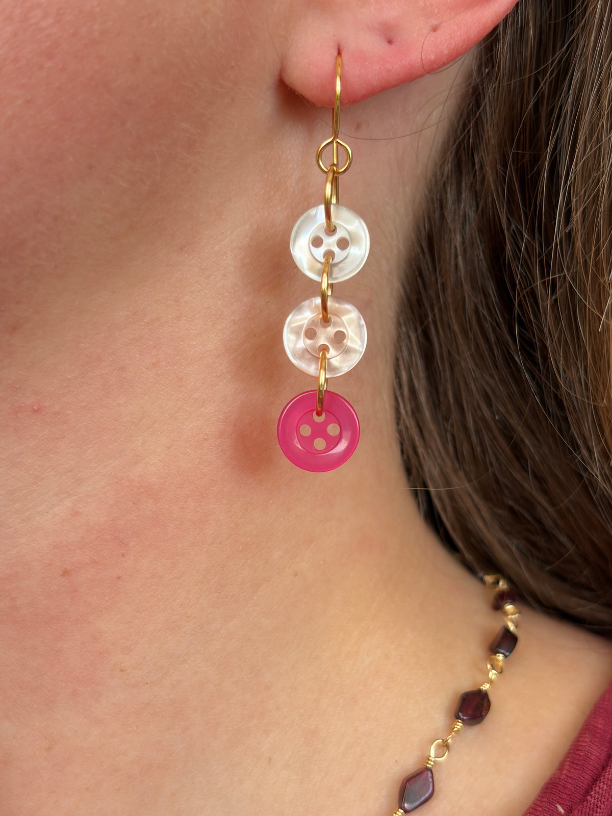 Button Earrings