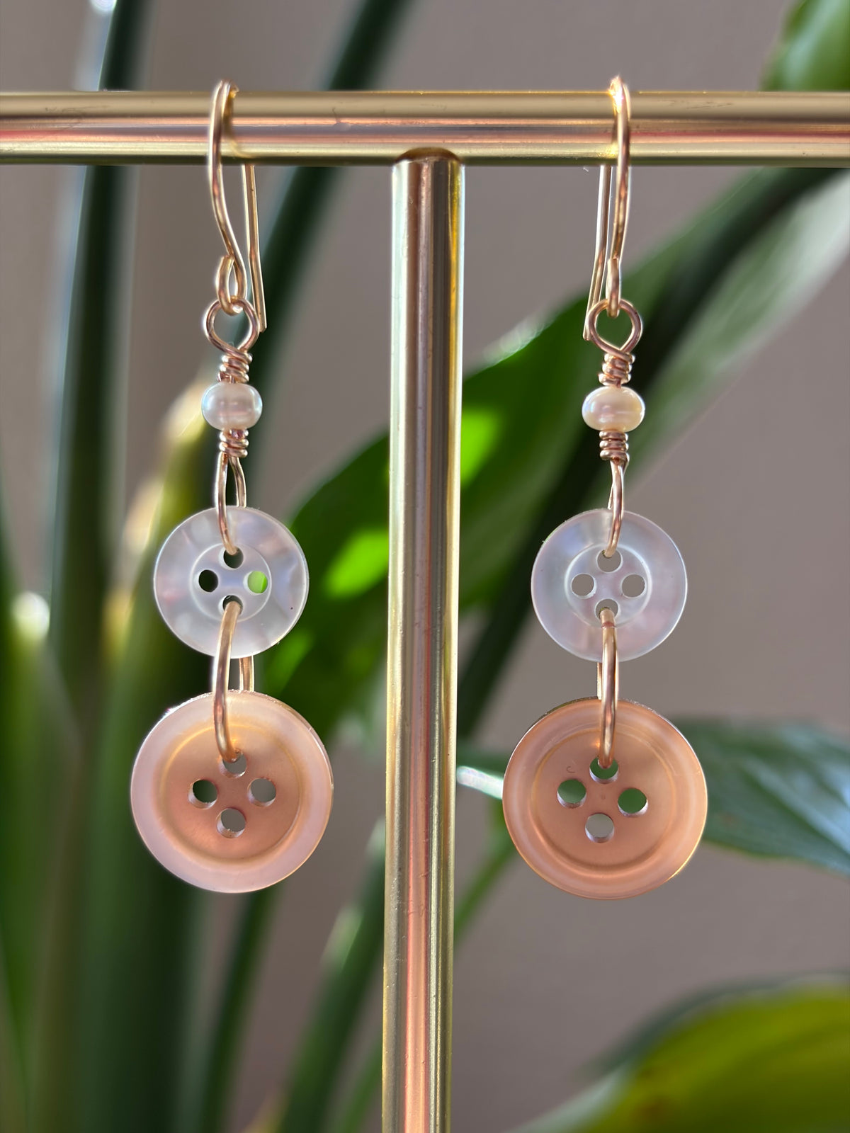 Button Earrings