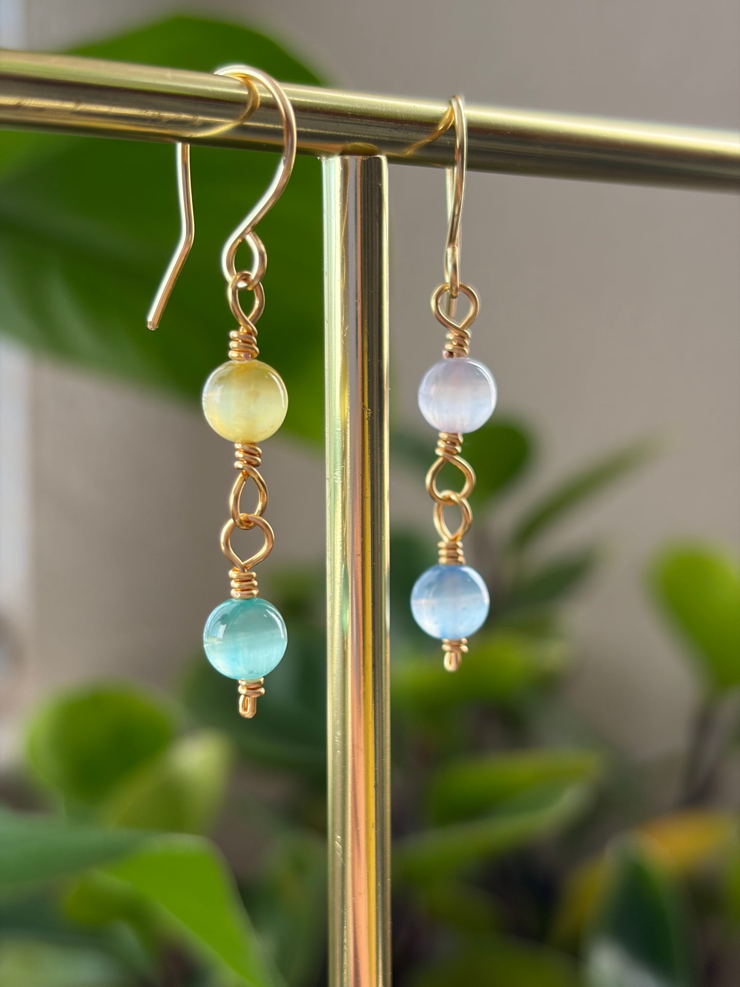 Asymmetrical Rainbow Earrings
