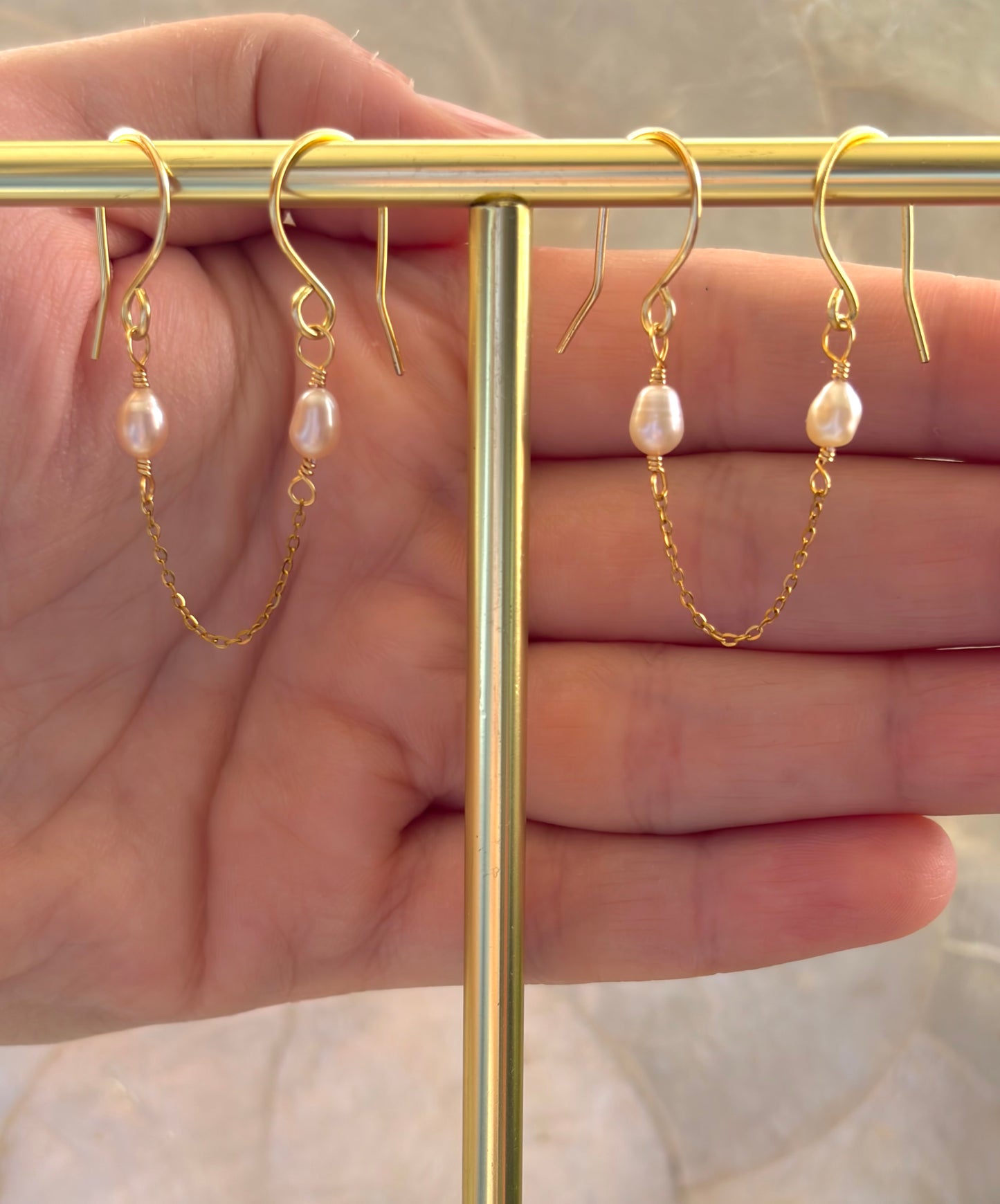 Pink Pearl Elliot Earrings