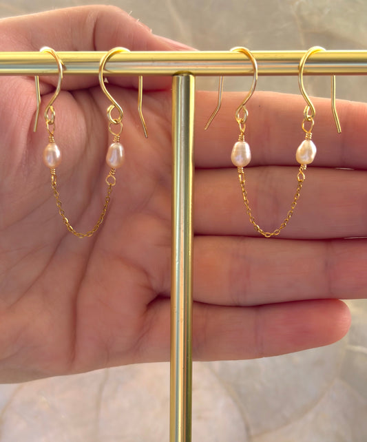 Pink Pearl Elliot Earrings