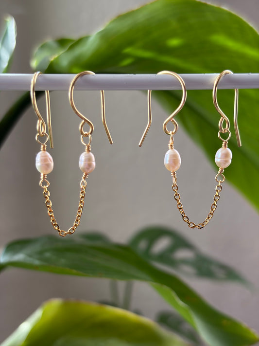 Pink Pearl Elliot Earrings