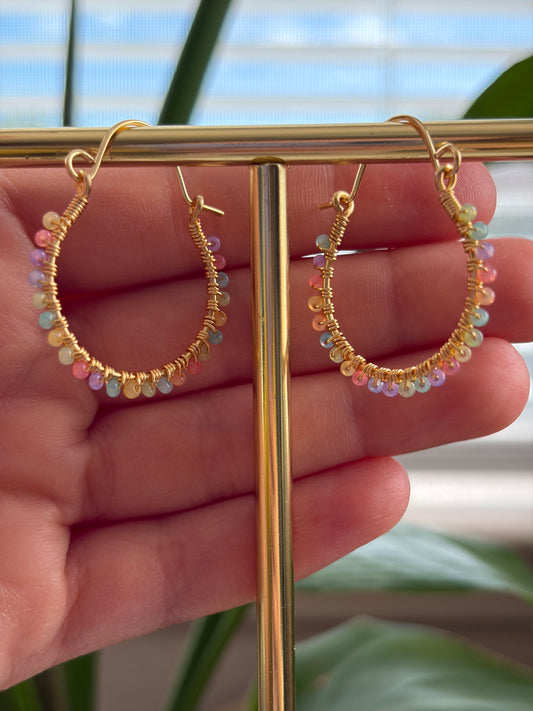 Pastel Rainbow Hoops
