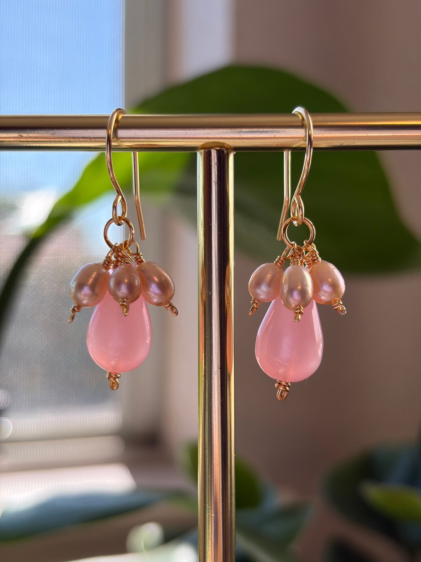 Pearly Petal Earrings