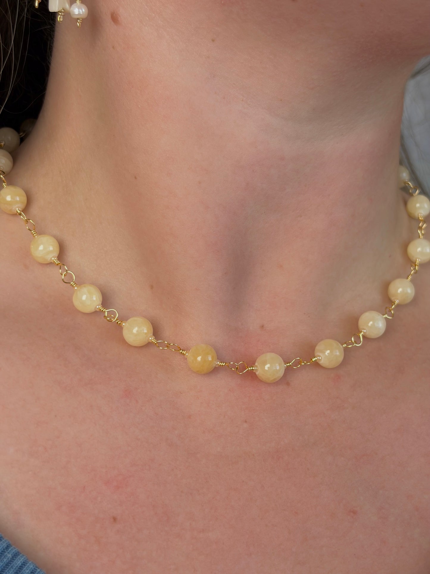Yellow Calcite Necklace