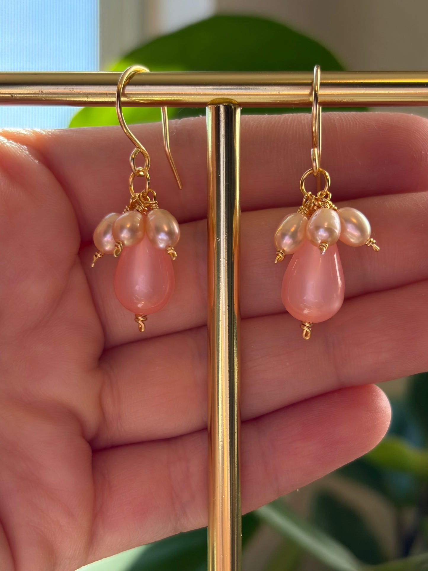 Pearly Petal Earrings
