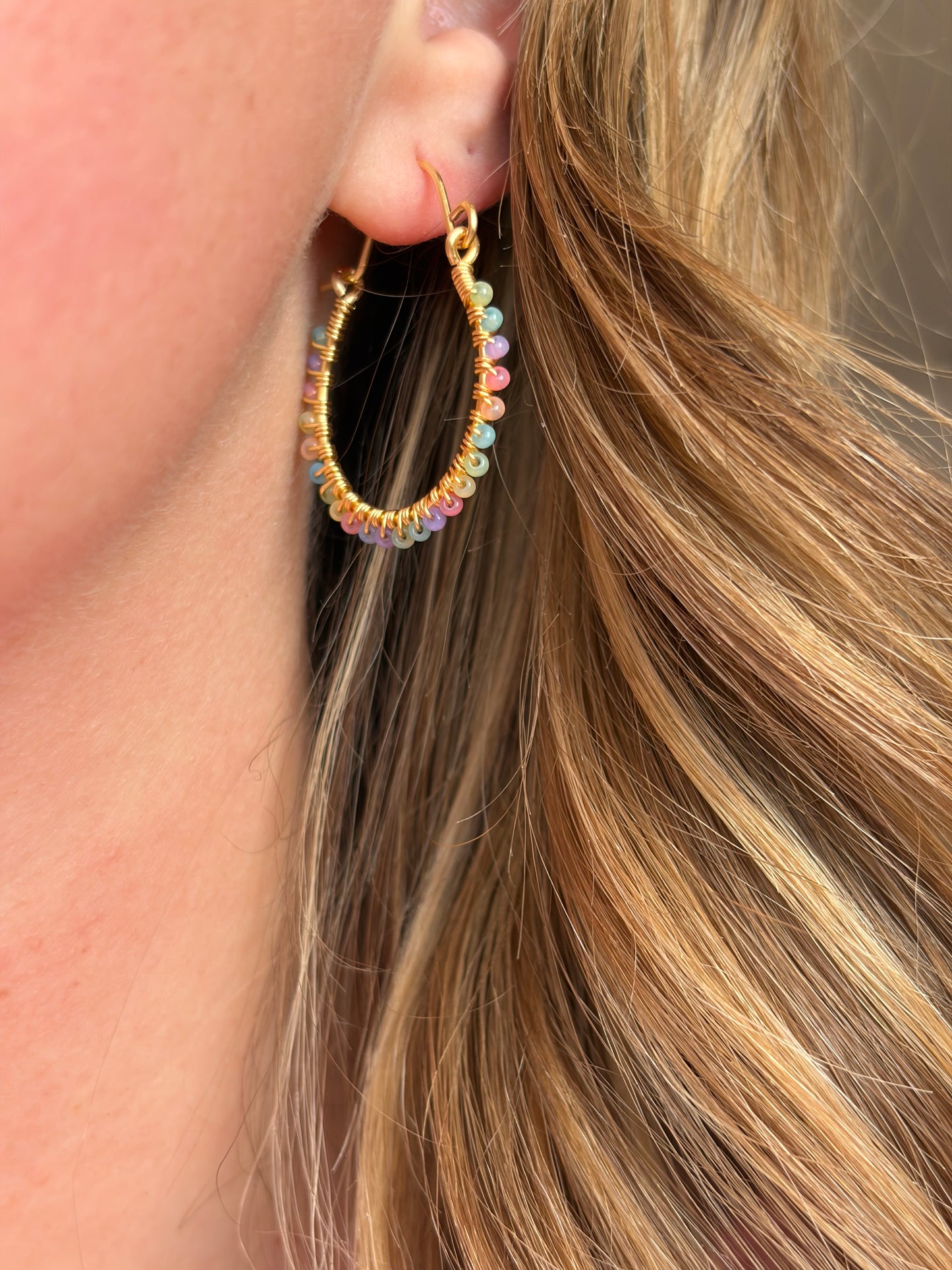 Pastel Rainbow Hoops