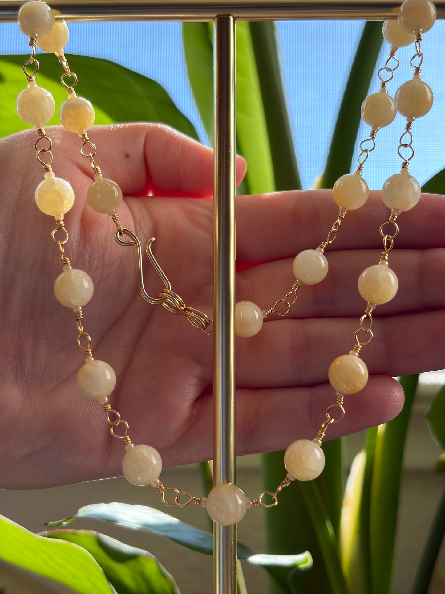 Yellow Calcite Necklace