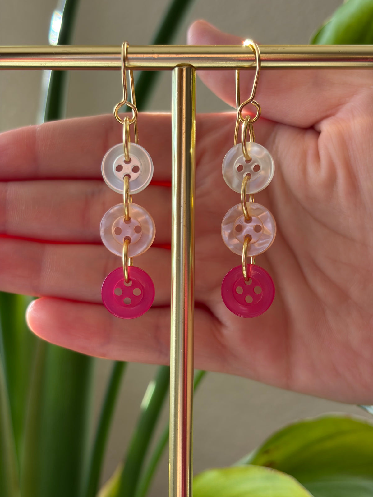 Button Earrings
