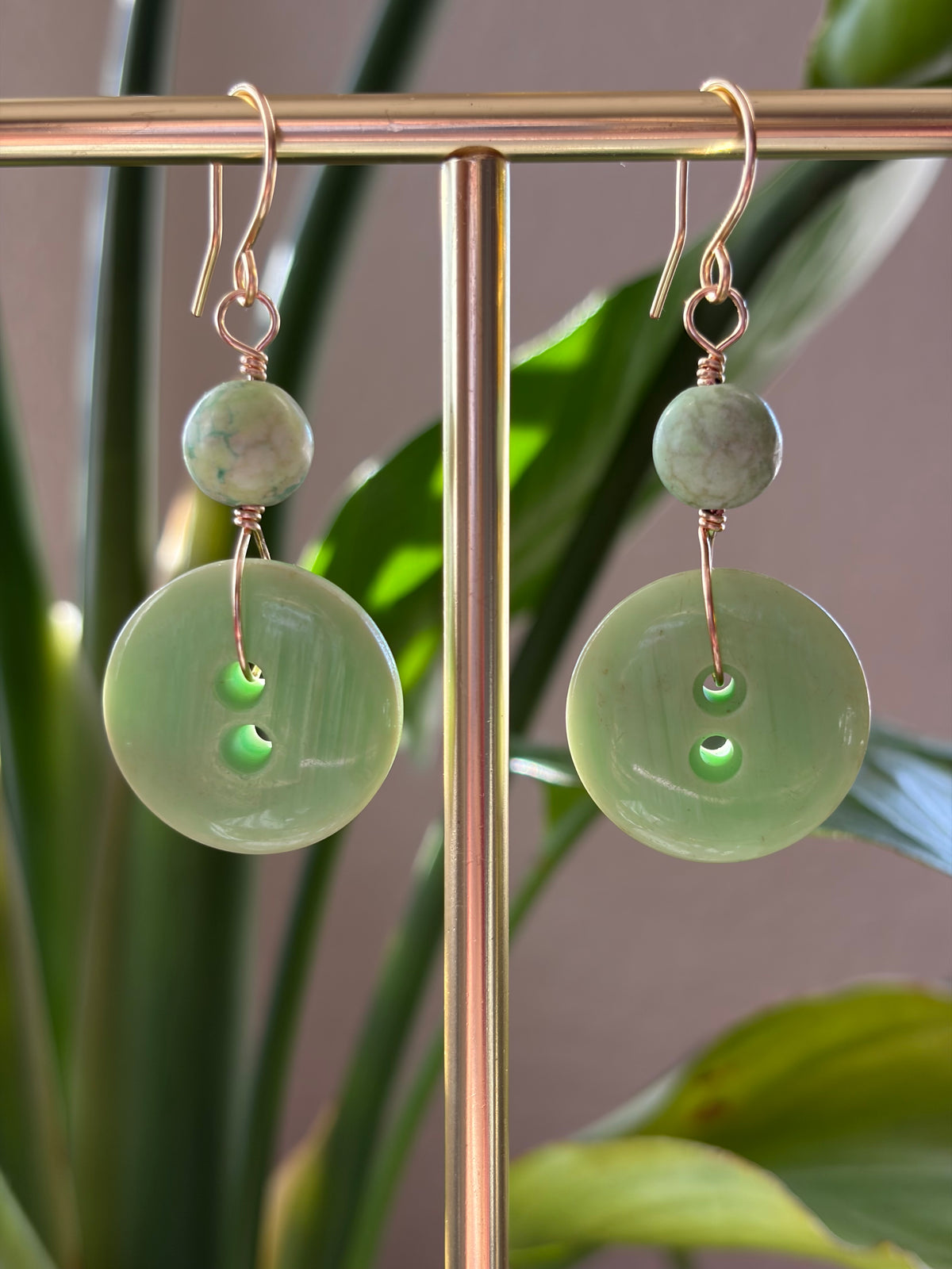 Button Earrings