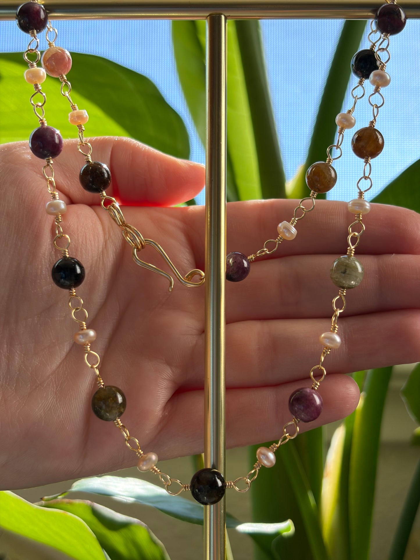 Tourmaline and Pearl