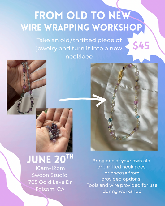 Wire Wrap Necklace Workshop at Swoon Studio